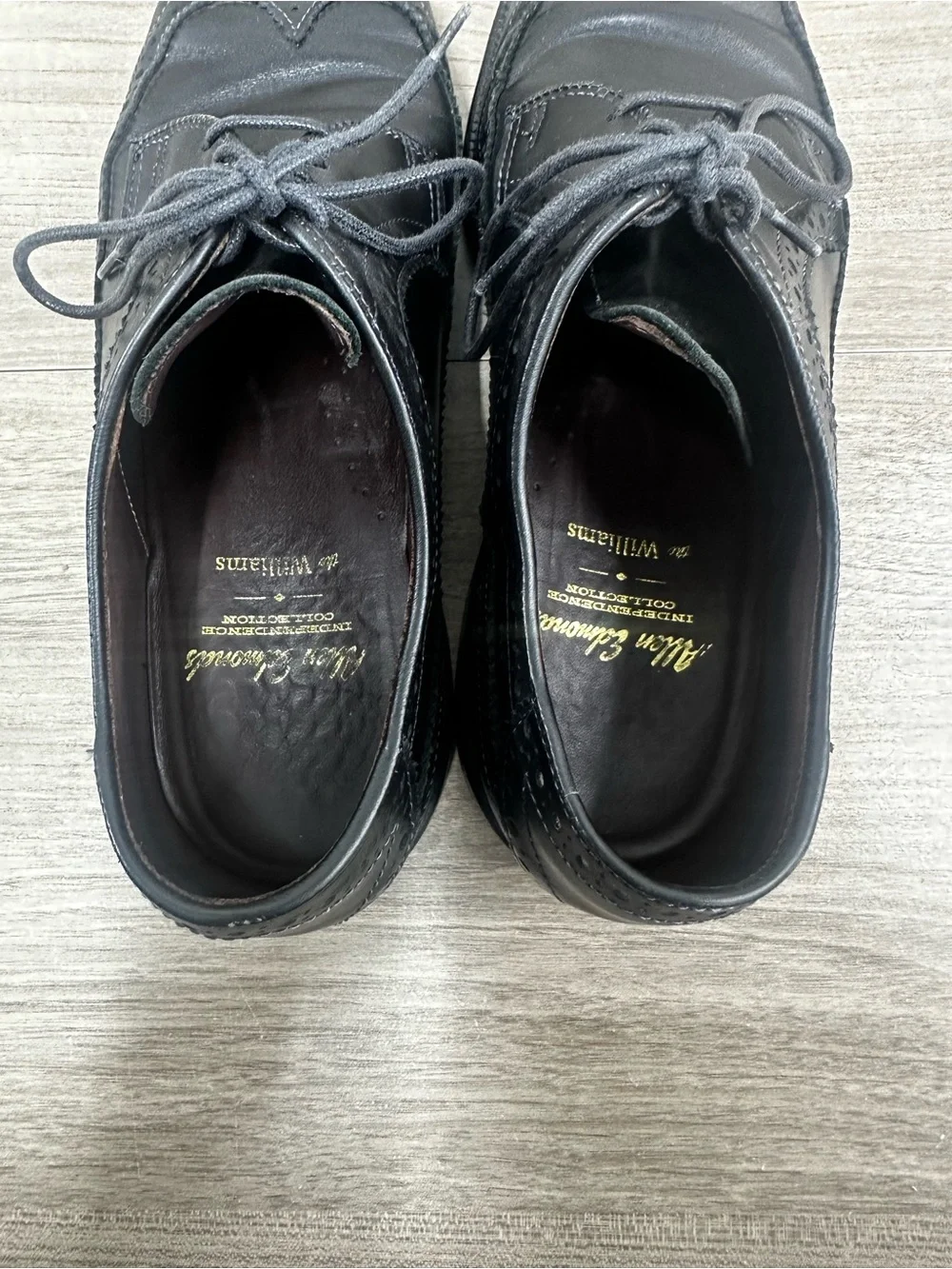 Allen Edmonds Independence Collection “Williams” Longwing Brogues Black 8 D